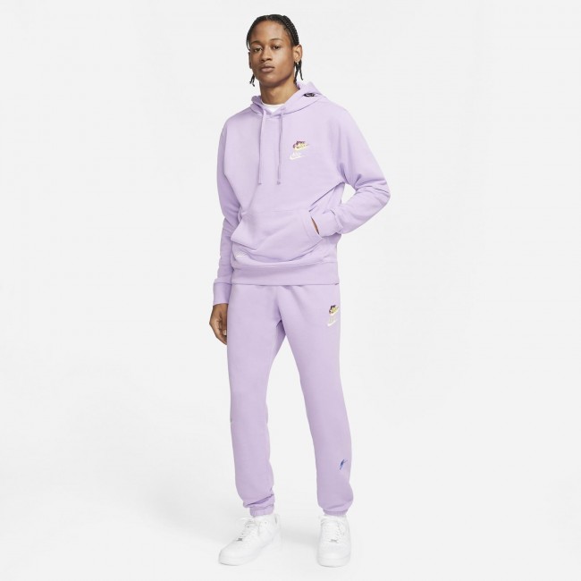 Nike mini metallic swoosh sales oversized pastel purple hoodi