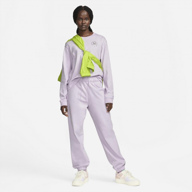 Nike mini metallic swoosh oversized purple joggers sale
