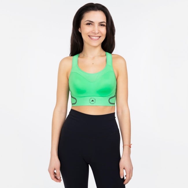 adidas by Stella McCartney TruePace High Support Sports Bra - Green