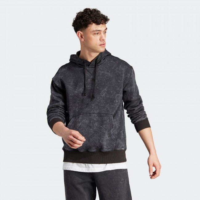 ADIDAS MENS ALL SZN GARMENT-WASH HOODIE