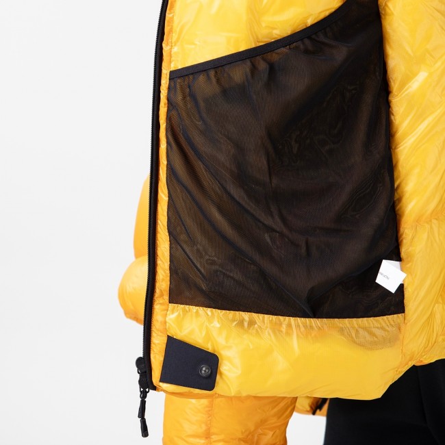 The North Face: Yellow Pumori Down Jacket